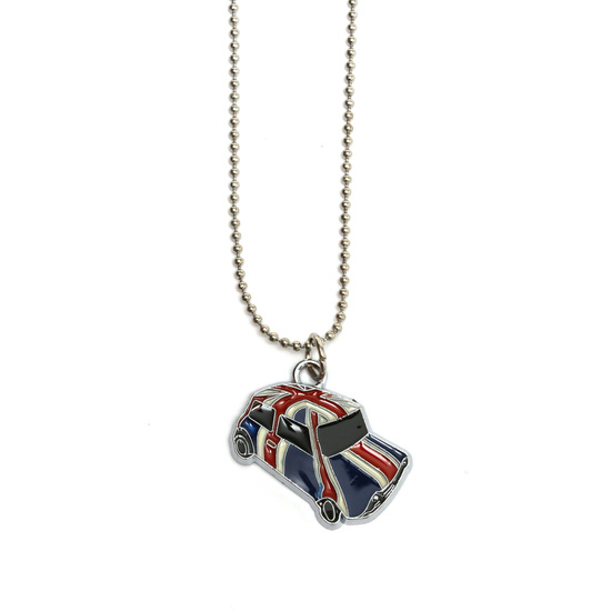 Union Jack Mini car pendant necklace