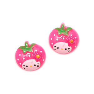 Rosa Erdbeeren mit Katzenkopf