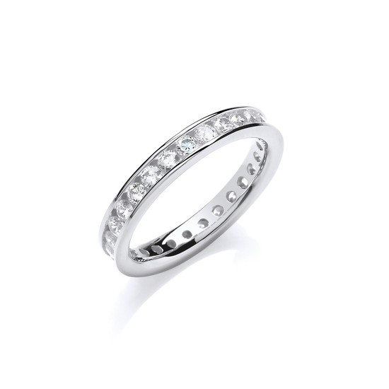 3mm Eternity Ring, Silver