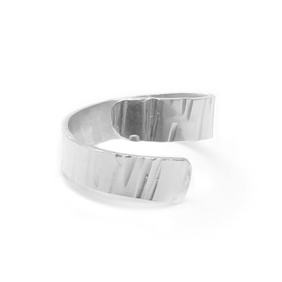 Texturierter Ring aus 925 Sterlingsilber, Verstellbare...