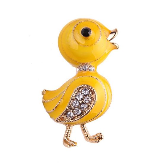 Yellow Duckling with Crystals