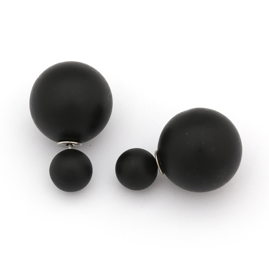 Schwarze Perlen aus ABS