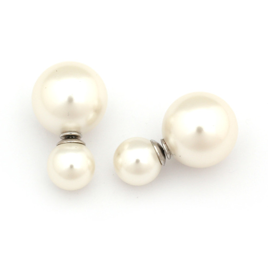Weiße Perlen aus ABS