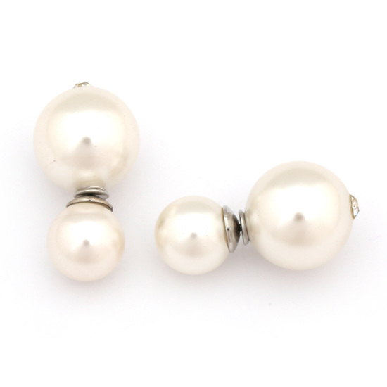 Weiße Perlen aus ABS