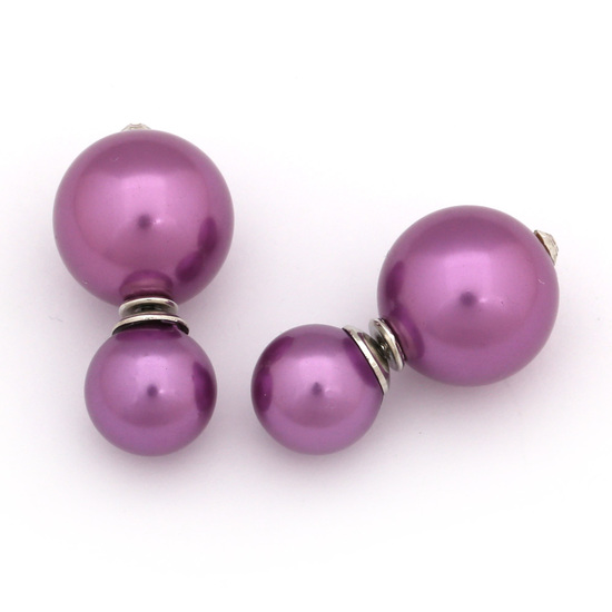 Violette Perlen aus ABS