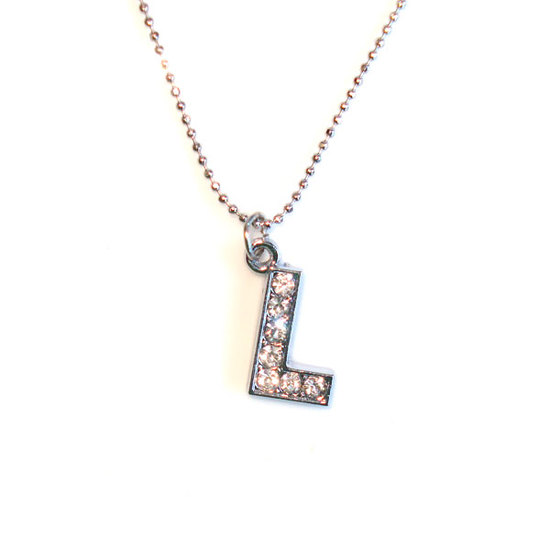 Initial "L" pendant necklace